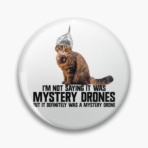 Item preview, Conspiracy Cat Mystery Drones Conspiracy Theory Tin Foil Hat Gear designed and sold by DynamicDesign.