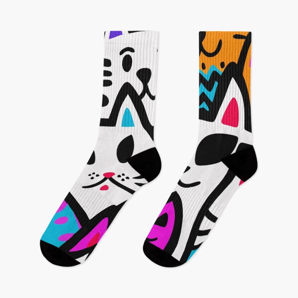 Item preview, Colorful Cat Chaos - Playful Pop Art Design designed and sold by Timegraf.