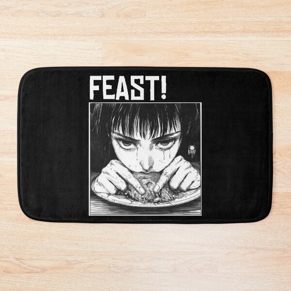 Item preview, Forbidden Feast – black and white horror manga anime girl designed and sold by ForsakenFrames.
