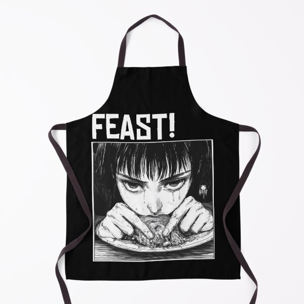 Item preview, Forbidden Feast – black and white horror manga anime girl designed and sold by ForsakenFrames.