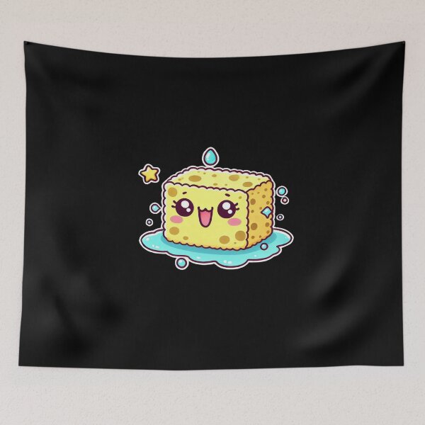 Item preview, Cute kawaii sponge designed and sold by Mateusz Majcherek.