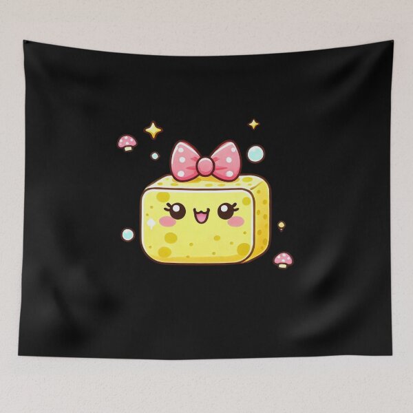 Item preview, Cute kawaii sponge designed and sold by Mateusz Majcherek.