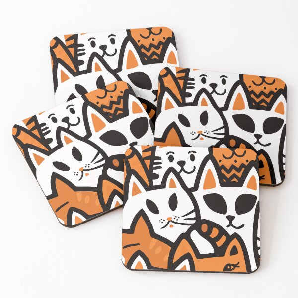 Item preview, Colorful Cat Chaos - Playful Pop Art Design designed and sold by Timegraf.