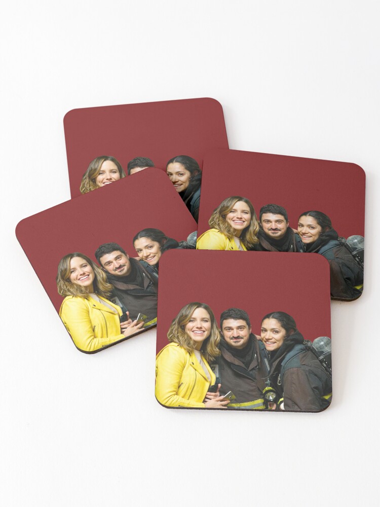 Thumbnail 1 of 5, Coasters (Set of 4), One Chicago Cast designed and sold by tobystreasures.