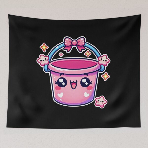 Item preview, Cute kawaii bucket designed and sold by Mateusz Majcherek.