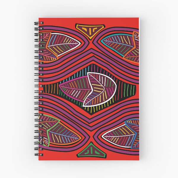 Item preview, Beautiful indigenous mola with colorful leaves designed and sold by Melquidedec.