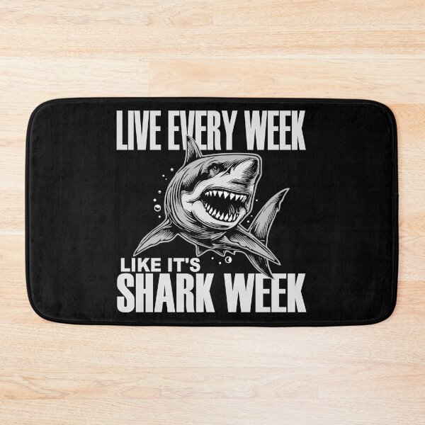 Item preview, Live Every Week Like It's Shark Week | Great White Shark | NickerStickers®  on Redbubble designed and sold by NickerStickers.