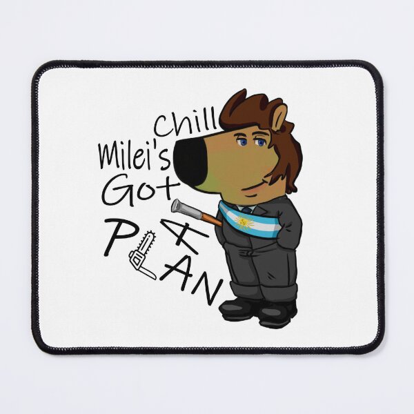 Item preview, Javier Milei Chill Guy Vibes - Presidential Sash and Baton QUOTE designed and sold by MechanicalART.