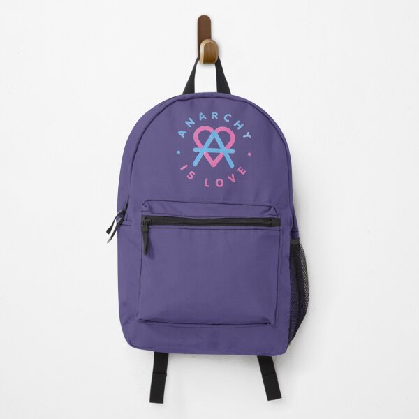 Item preview, Anarchy is Love - pink & blue designed and sold by BrownWoodRobot.
