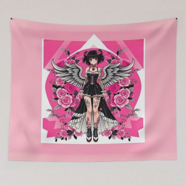 Item preview, PINK GOTHIC COQUETTE ANIME ANGEL GIRL designed and sold by Arts4U.