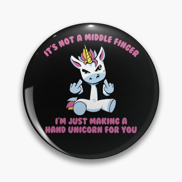 Item preview, Not A Middle Finger I'm Just Making A Hand Unicorn Gear designed and sold by DynamicDesign.