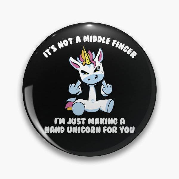 Item preview, Not A Middle Finger I'm Just Making A Hand Unicorn Gear designed and sold by DynamicDesign.