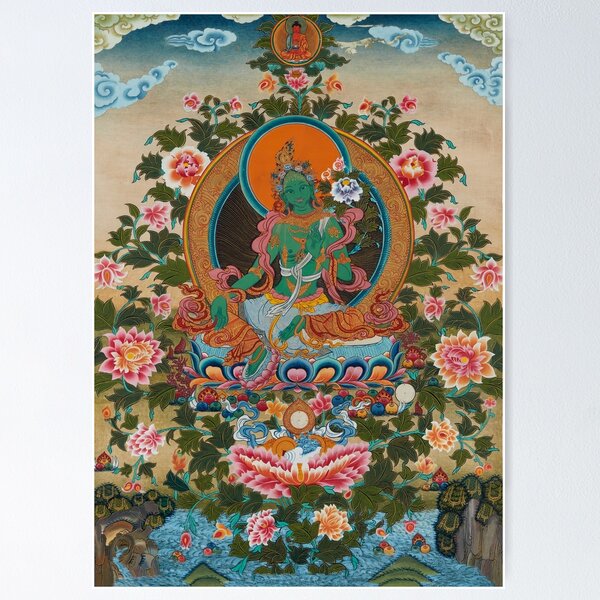 Item preview, Green Tara: The Protectress designed and sold by Romio Shrestha.