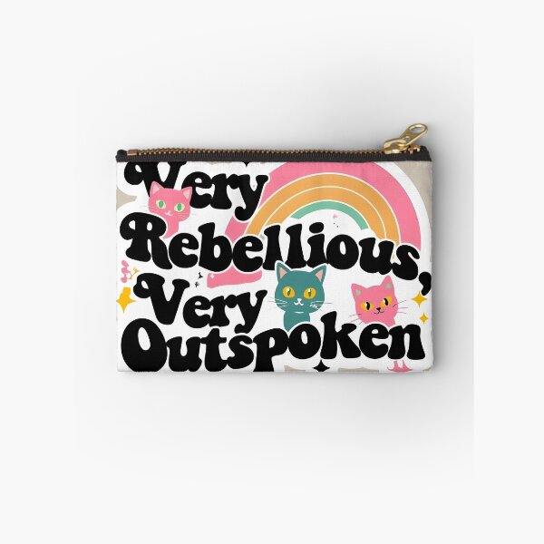 Item preview, Rebellious and Outspoken Rainbow and Cats Sticker designed and sold by MissCatDesigns.