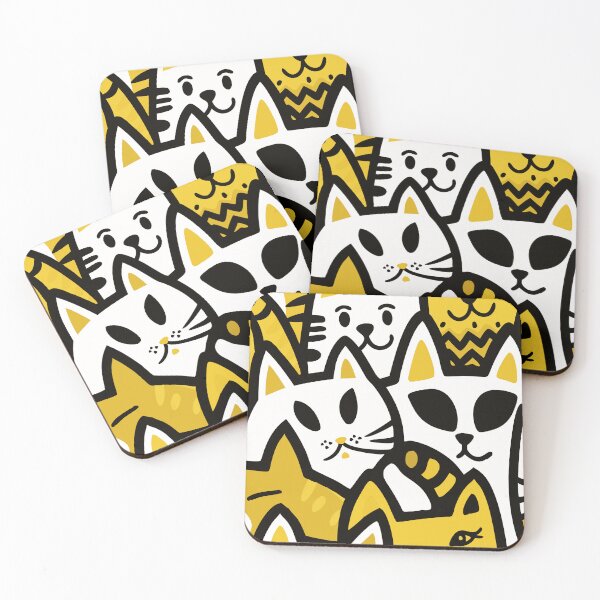 Item preview, Colorful Cat Chaos - Playful Pop Art Design designed and sold by Timegraf.