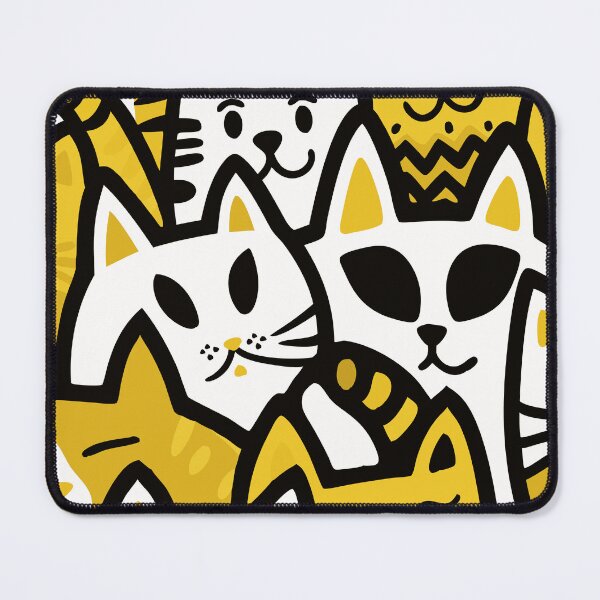 Item preview, Colorful Cat Chaos - Playful Pop Art Design designed and sold by Timegraf.