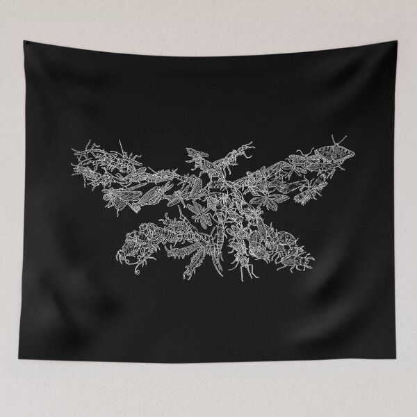 Item preview, Hexapoda - Insects - White and Black - Evolution designed and sold by EvolutionPoster.