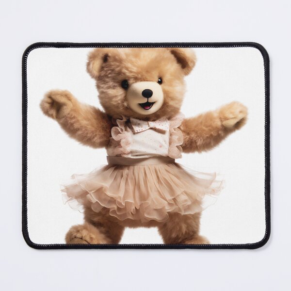 Item preview, Cute Dancing Teddy Bear in Dress Design designed and sold by CuteopiaGallery.