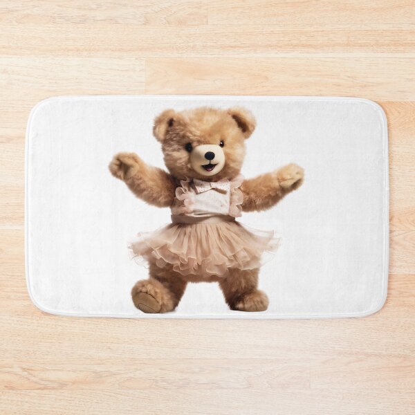 Item preview, Cute Dancing Teddy Bear in Dress Design designed and sold by CuteopiaGallery.