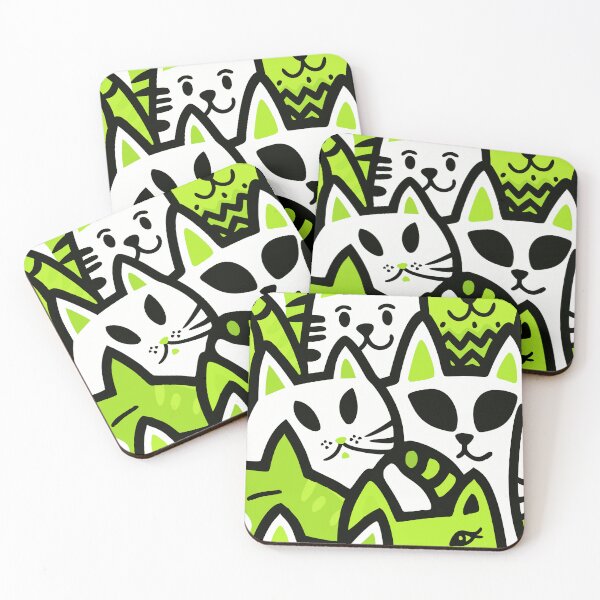 Item preview, Colorful Cat Chaos - Playful Pop Art Design designed and sold by Timegraf.