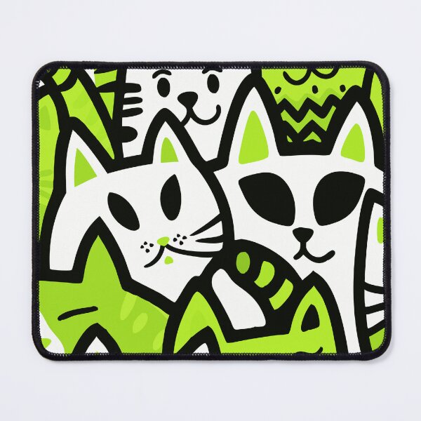 Item preview, Colorful Cat Chaos - Playful Pop Art Design designed and sold by Timegraf.