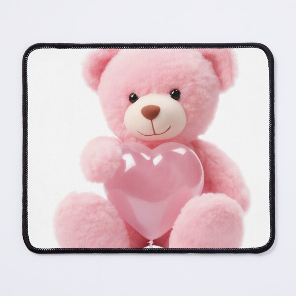 Item preview, Cute Pink Teddy Bear with Heart designed and sold by CuteopiaGallery.