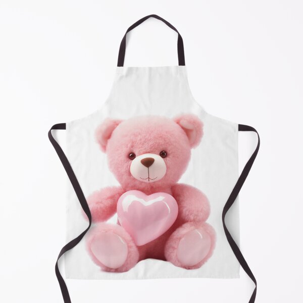 Item preview, Cute Pink Teddy Bear with Heart designed and sold by CuteopiaGallery.