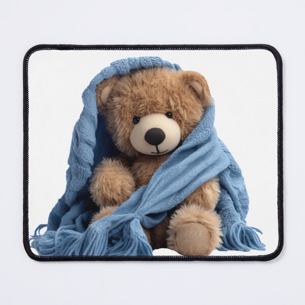 Item preview, Adorable Teddy Bear with Blue Blanket designed and sold by CuteopiaGallery.