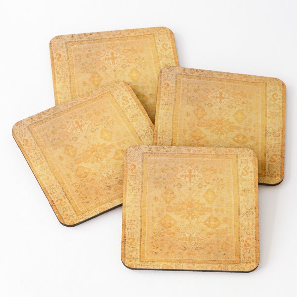 Item preview, Antique Turkish Oushak Rug Print designed and sold by Vicky Brago-Mitchell®.
