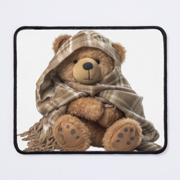 Item preview, Adorable Teddy Bear with Brown Blanket designed and sold by CuteopiaGallery.