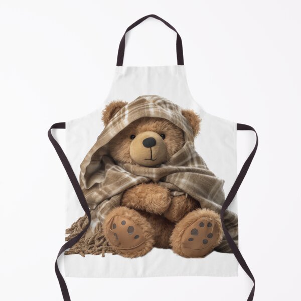 Item preview, Adorable Teddy Bear with Brown Blanket designed and sold by CuteopiaGallery.