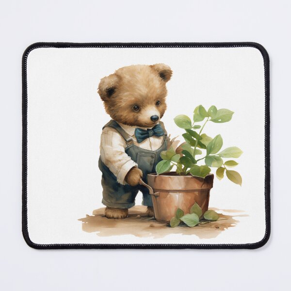 Item preview, Cute Teddy Bear Gardening designed and sold by CuteopiaGallery.