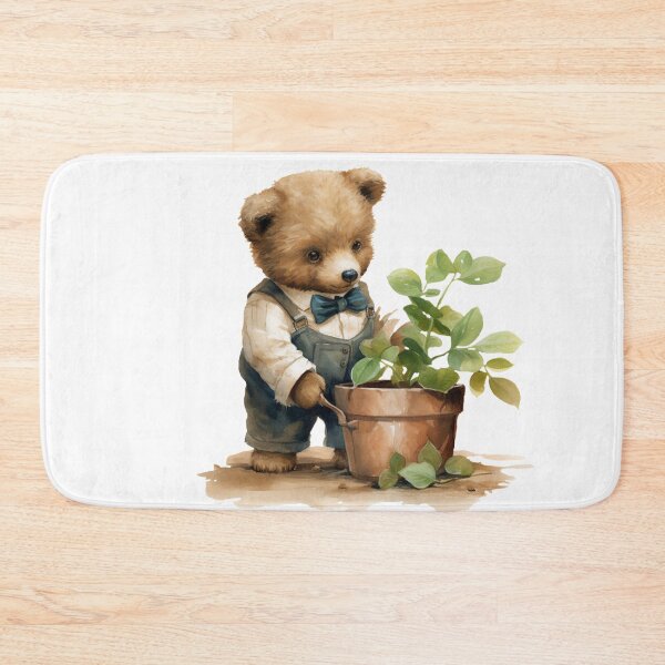 Item preview, Cute Teddy Bear Gardening designed and sold by CuteopiaGallery.