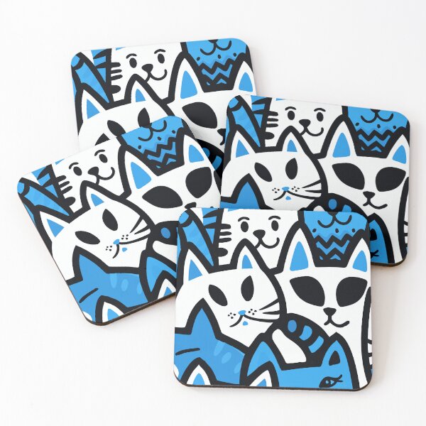 Item preview, Colorful Cat Chaos - Playful Pop Art Design designed and sold by Timegraf.