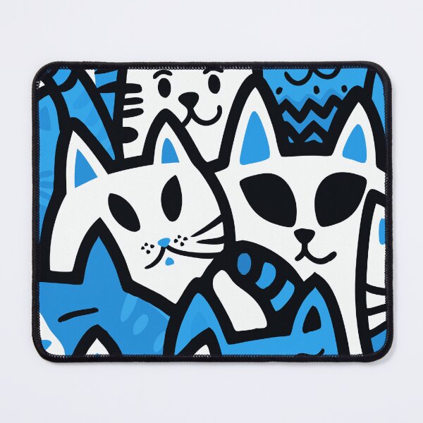Item preview, Colorful Cat Chaos - Playful Pop Art Design designed and sold by Timegraf.