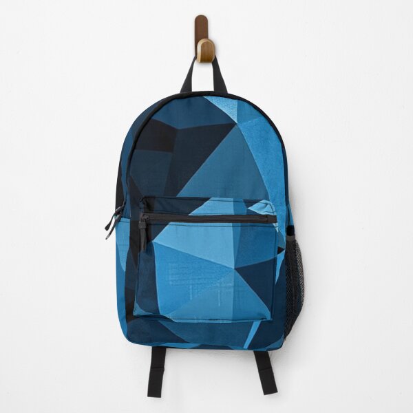Item preview, Aqua and Black polygonal pattern designed and sold by Cartoon Basketball.