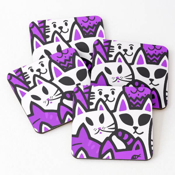 Item preview, Colorful Cat Chaos - Playful Pop Art Design designed and sold by Timegraf.