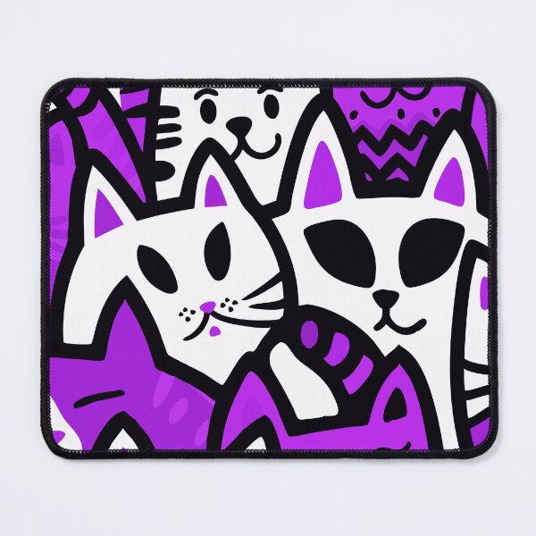 Item preview, Colorful Cat Chaos - Playful Pop Art Design designed and sold by Timegraf.