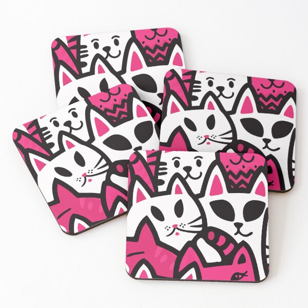 Item preview, Colorful Cat Chaos - Playful Pop Art Design designed and sold by Timegraf.