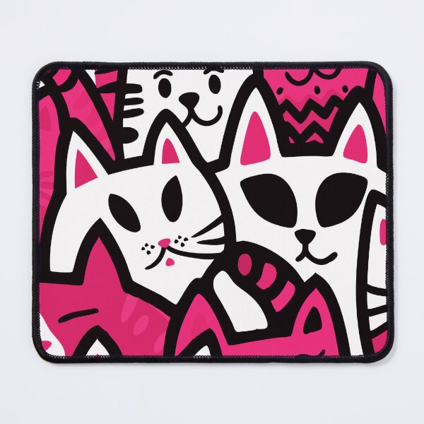 Item preview, Colorful Cat Chaos - Playful Pop Art Design designed and sold by Timegraf.