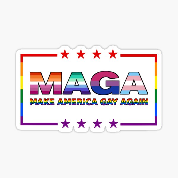 Item preview, Make America Gay Again Parody Pride Apparel designed and sold by spr1n9tr4p.