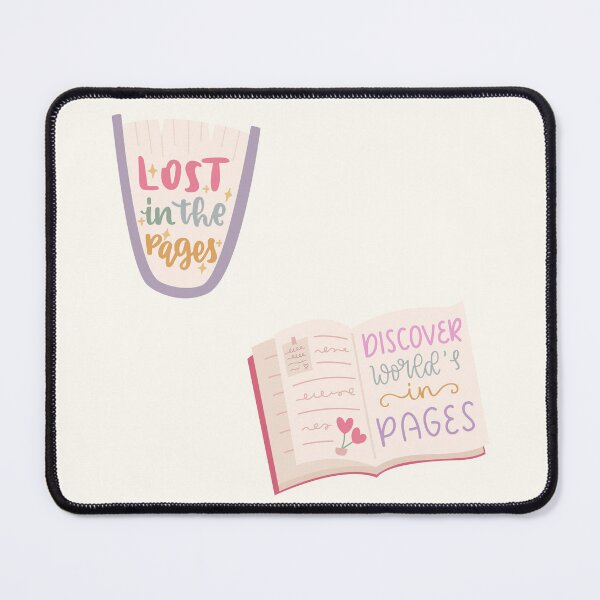 Item preview, Pastel bookish set designed and sold by Neadoodles.