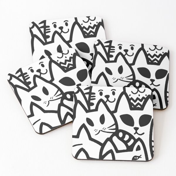 Item preview, Colorful Cat Chaos - Playful Pop Art Design designed and sold by Timegraf.