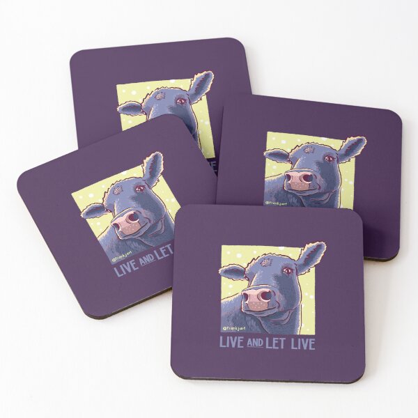 Item preview, Live and Let Live - Cute Cow designed and sold by Frank J. Art.