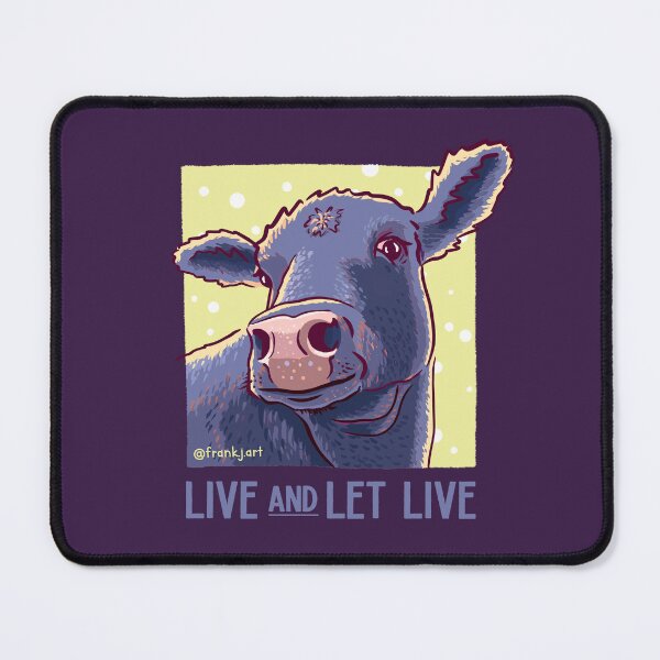 Item preview, Live and Let Live - Cute Cow designed and sold by Frank J. Art.