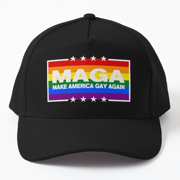 Aperçu de l'œuvre Parodie de vêtements Pride pour rendre l'Amérique à nouveau gay V2 créée et vendue par spr1n9tr4p.