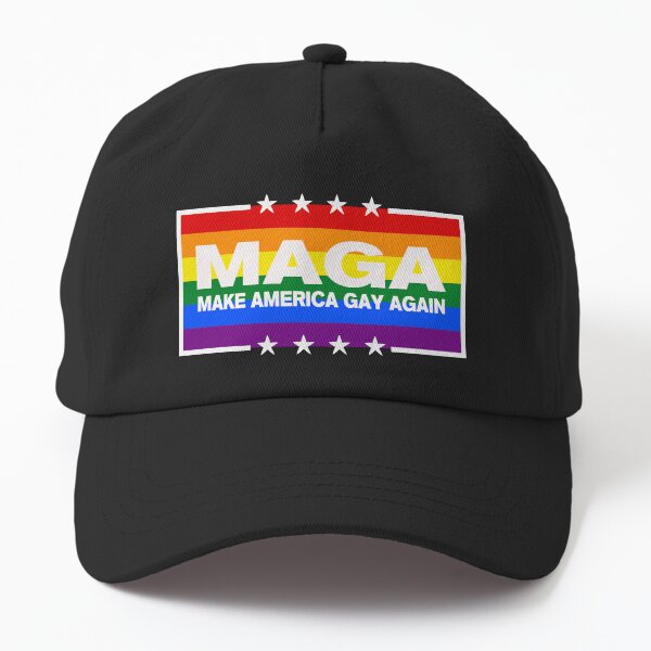Aperçu de l'œuvre Parodie de vêtements Pride pour rendre l'Amérique à nouveau gay V2 créée et vendue par spr1n9tr4p.