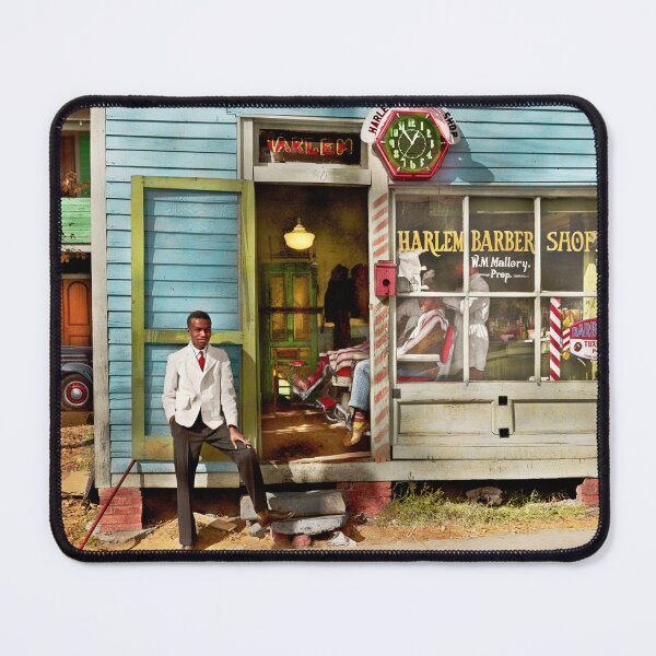 Item preview, Barber - Oxford, NC - Harlem Barber Shop 1939 designed and sold by Mike Savad Photography.