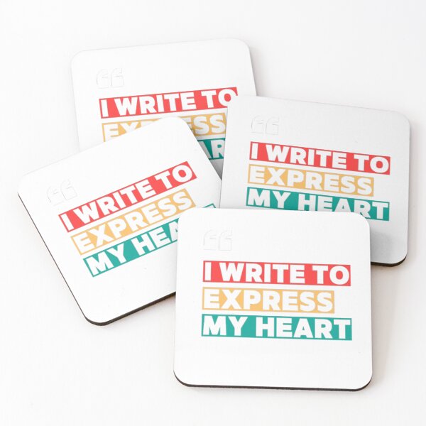 Item preview, I Write to Express My Heart; T-Shirt for Writing Lovers designed and sold by Aariq.