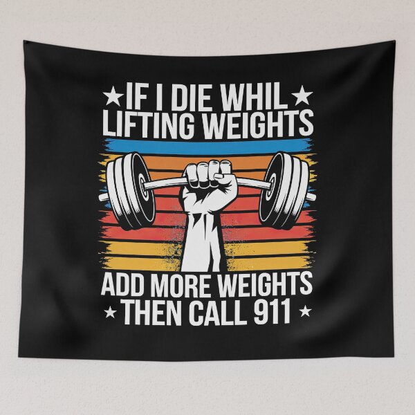 Item preview, If I Die While Lifting Weights - Funny Workout Gym Gift designed and sold by teeturle.